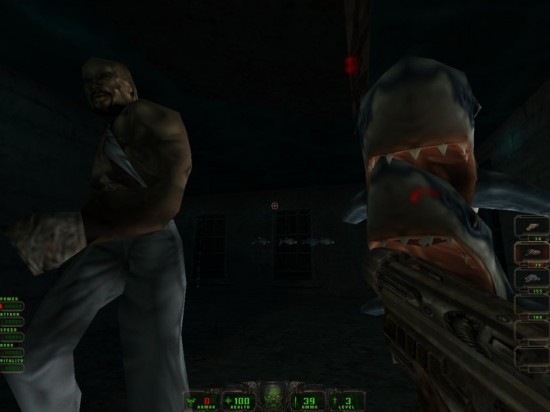Don't look at the sharks...